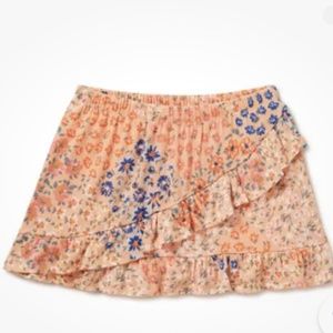 Wonder Nation Girls Apricot Wrap Skort With Shorts Size Large PLUS (10-12) NEW